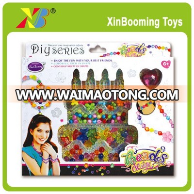 New toy jewelry play set DIY plastic beads